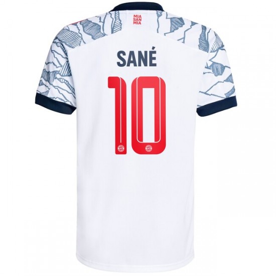Camisola Bayern de Munique Leroy Sane 10 Equipamento Terceiro 2021-2022 Manga Curta